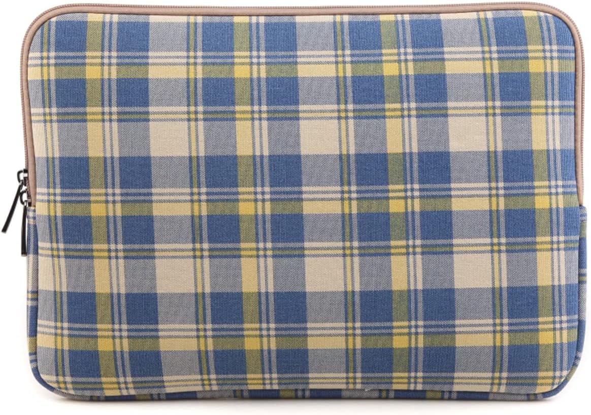 fdsmall Laptop Sleeve, 13-13.3 Inch, Waterproof Shock Resistant Bag Case (Plaid Green) - Image 4