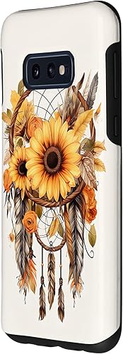 Miniatura 2 de Galaxy S10e - Funda vintage con atrapasueños de girasol, estilo bohemio, atrapasueños para niña y mujer