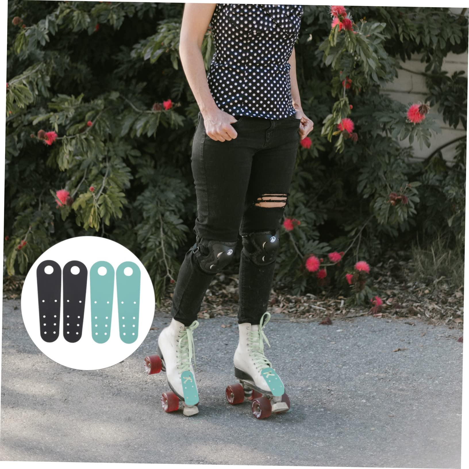 Toyvian Funda Protectora para Patines De Patines De Dedos De Espuma para Patines De Cuero Negro