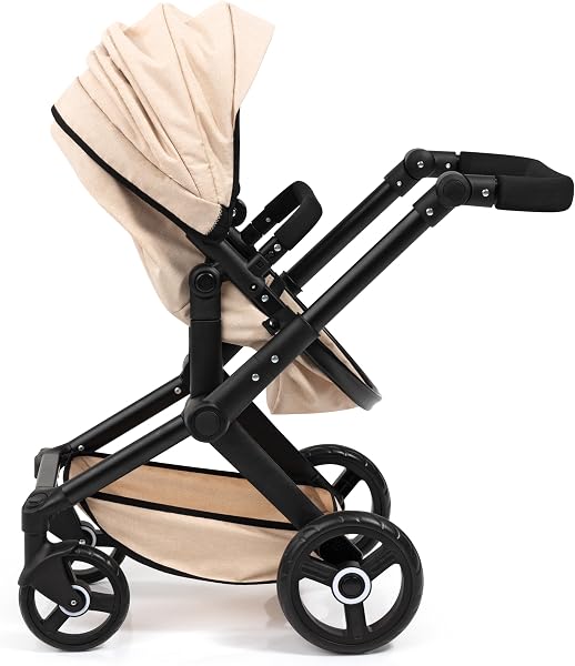 Bayer Design 17075AA Landau pour poupée Combi Xeo, Poussette de poupée, réglable en Hauteur, Convertible, avec Sac - 4