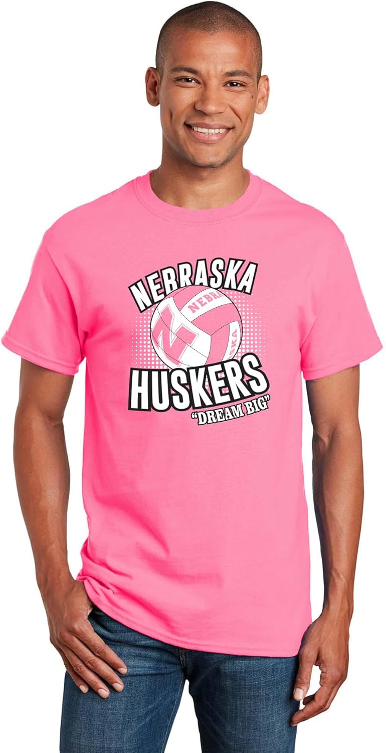 CornBorn Nebraska Volleyball T-Shirt - Huskers Volleyball Dream Big Shirt