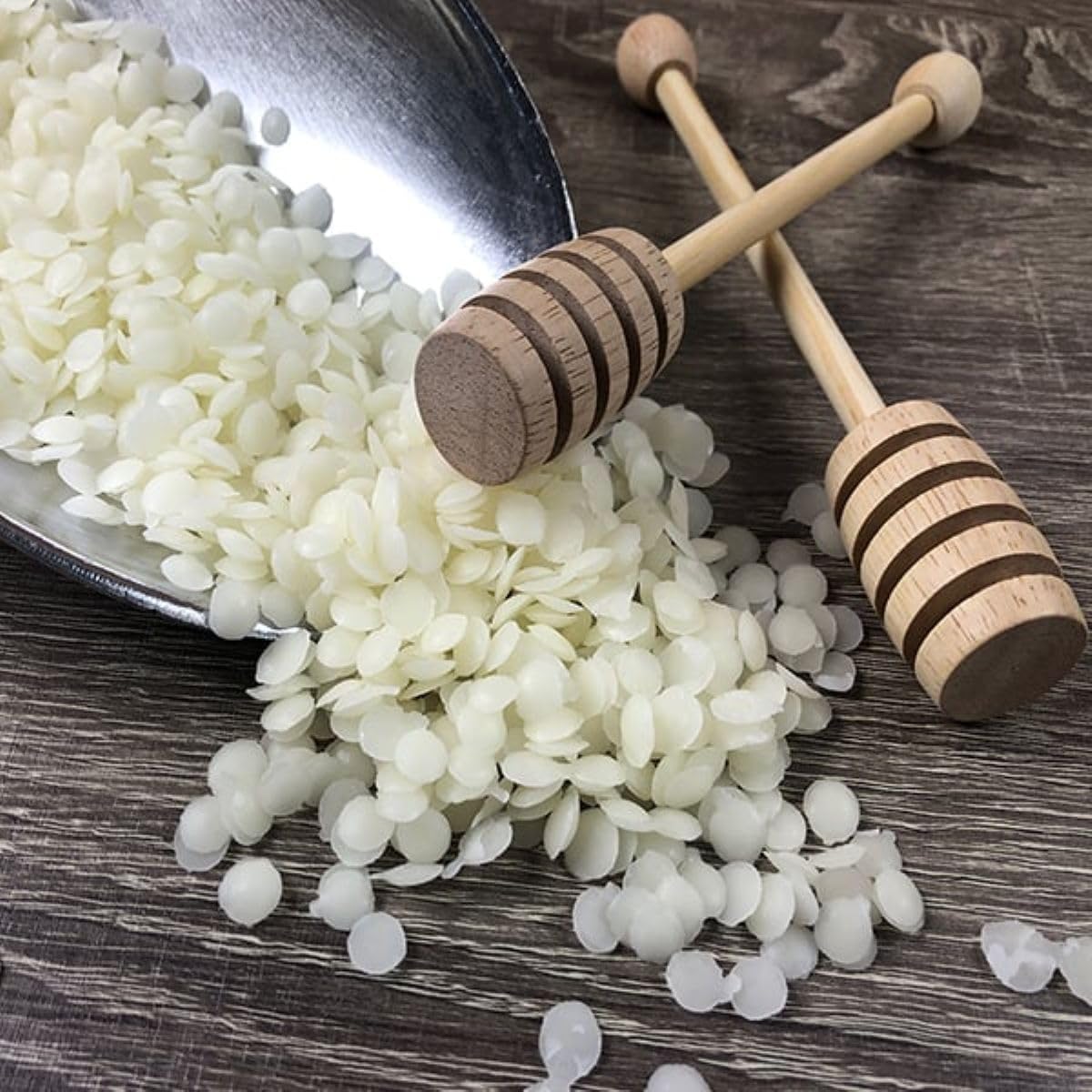 Pastillas De Cera De Abeja Blanca, 100% Puras, Refinadas Y Blanqueadas Naturalmente (3 Libras) Por GreenHealth