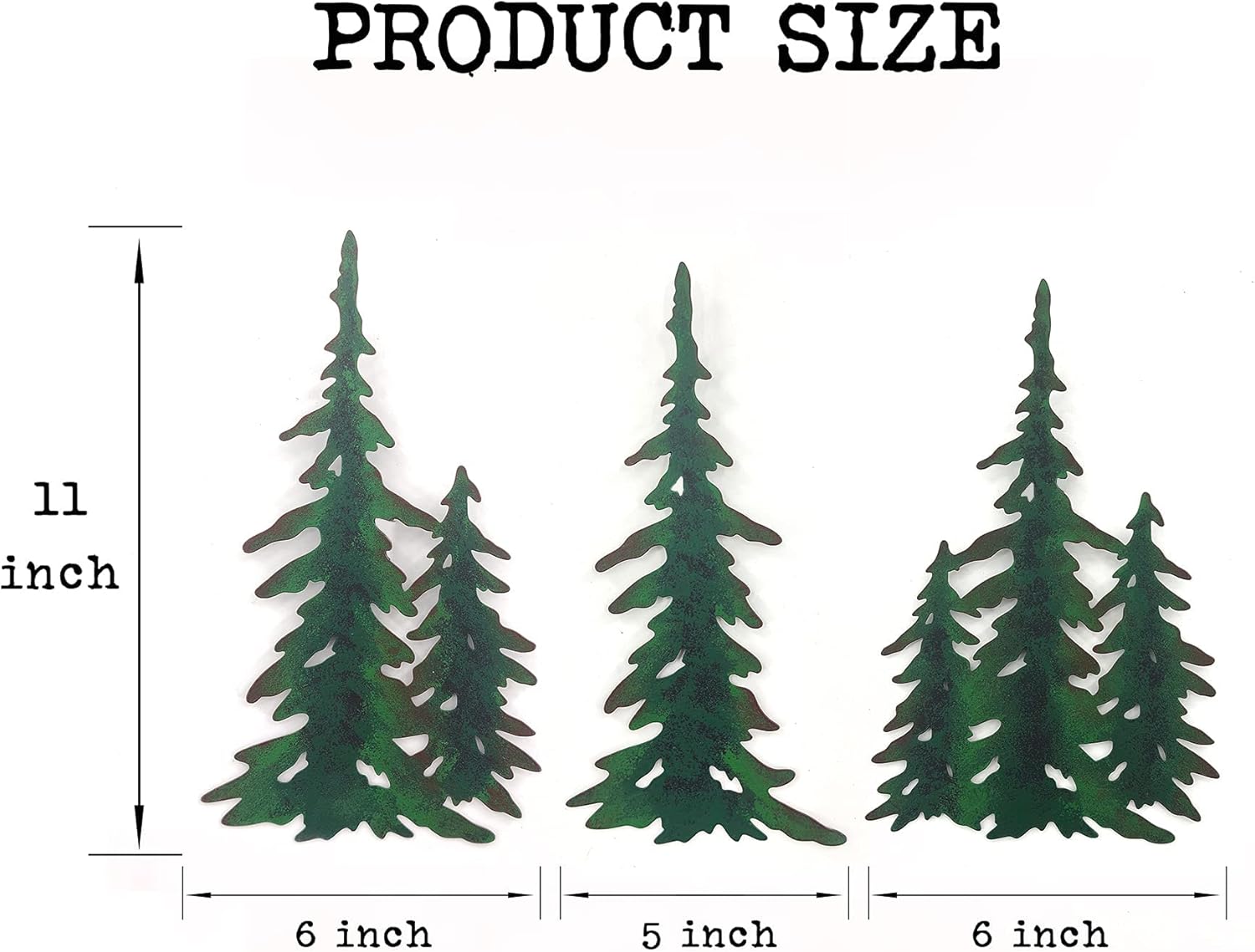 J-Fly Pine Decoration Pine Metal Wall Art Outdoor Metal Wall Art Tree Wall Art Valentine Home Metal Art For Living Room Bedroom Bathroom Kitchen Porch Valentine Wall Decor 11 Inch