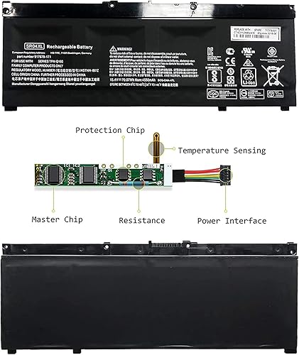 Miniatura 5 de SR04XL - Batería de repuesto para laptop HP Omen 2018 15-ce054na ce017na ce013na ce001na 15-dc0001ng dc1018tx dc1036tx dc0090tx dc0113tx Pavilion