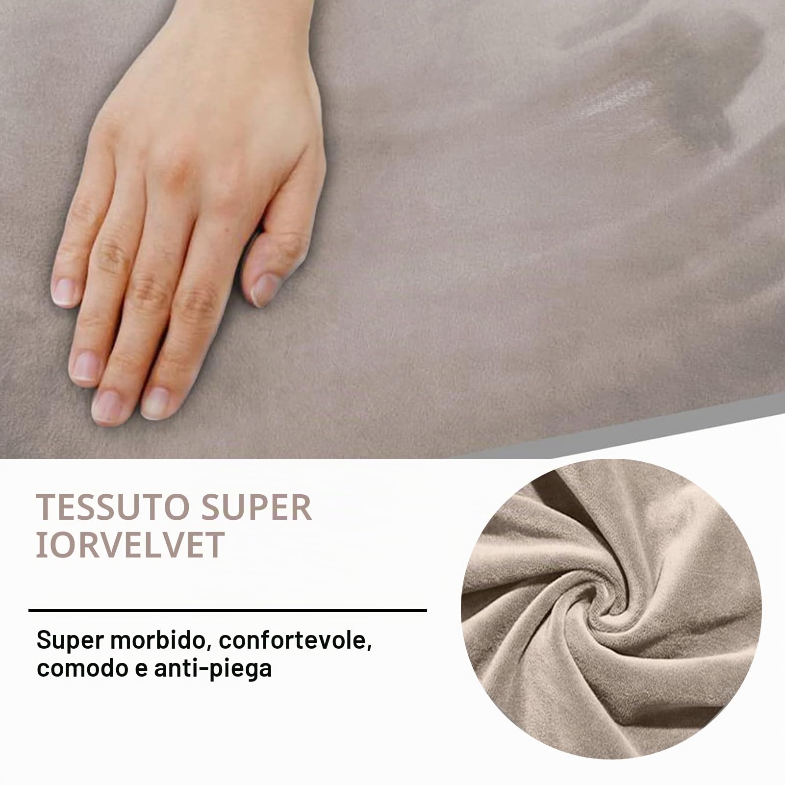 Copridivano 3 posti Copridivano Reclinabile 8 Pezzi in Elasticizzato Componibile Divano Fodera per Protezione per Mobili Reclinabili 3 Fodere per Divano Copridivano Peluche(Tauqe)