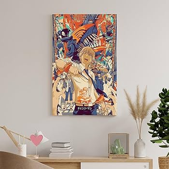 Amazon.co.jp: チェンソーマン 部屋飾り キャンバスウォール