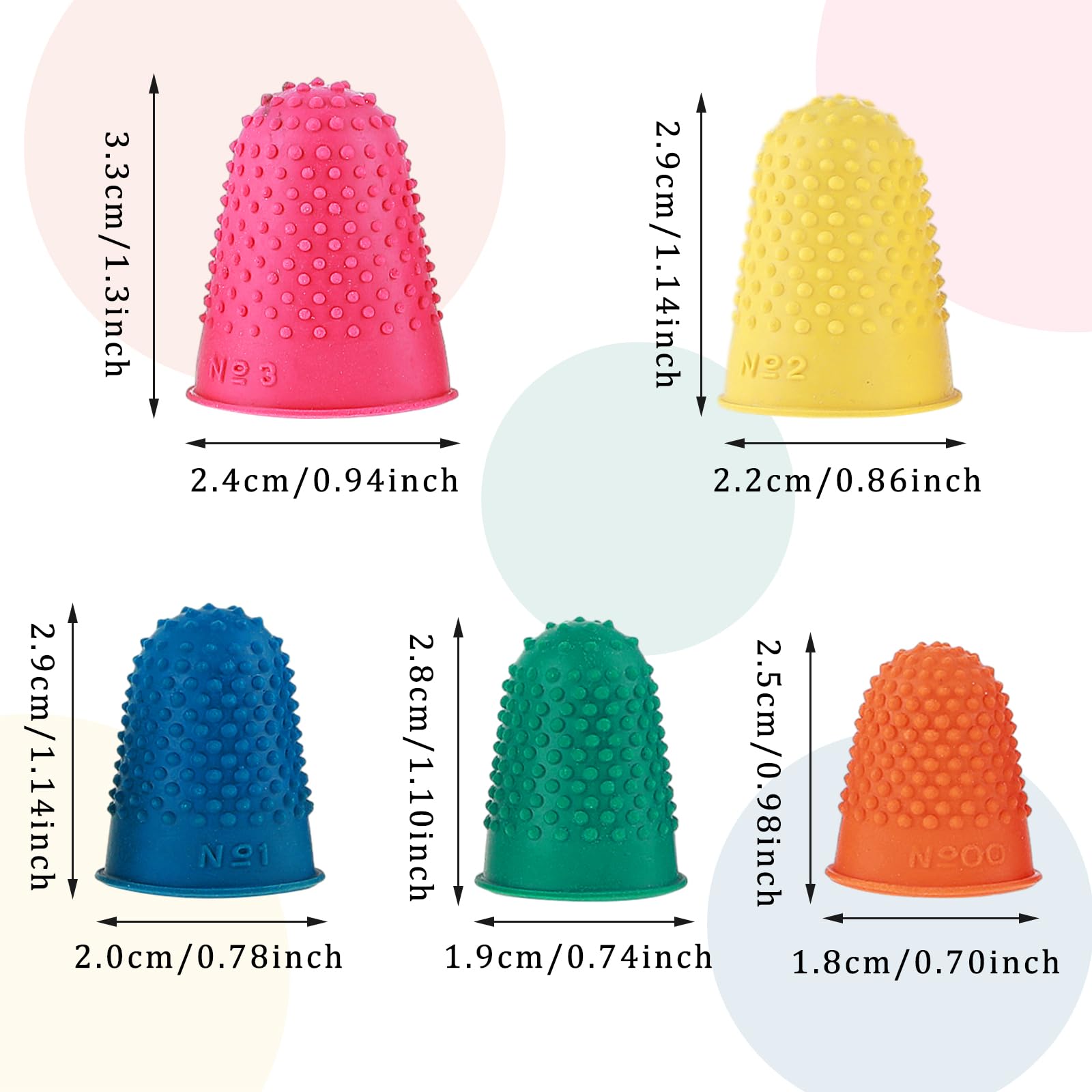 Finger Tips Rubber Small 10-Pack Rubber Finger Tips - Non-Slip Grips ...