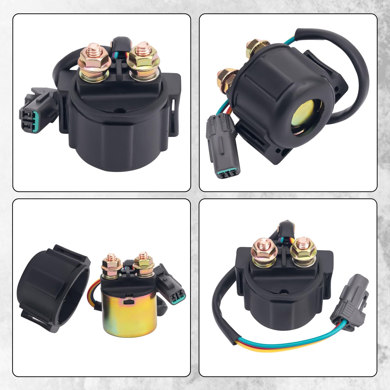 Relè solenoide avviamento 39740031B compatibile con Ducati 1098 1098 S 1198 R SP 848 848 1100 Evo Dark GT 1000 Sportclassic Touring 696 796 20° Anniversario Sport 1000 Sportclassic Biposto