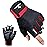 ATERCEL Workout Gloves for Men and Women, Exercise Gloves for Weight Lifting, Cycling, Gym, Training, Breathable and Snug fit (Red, S)