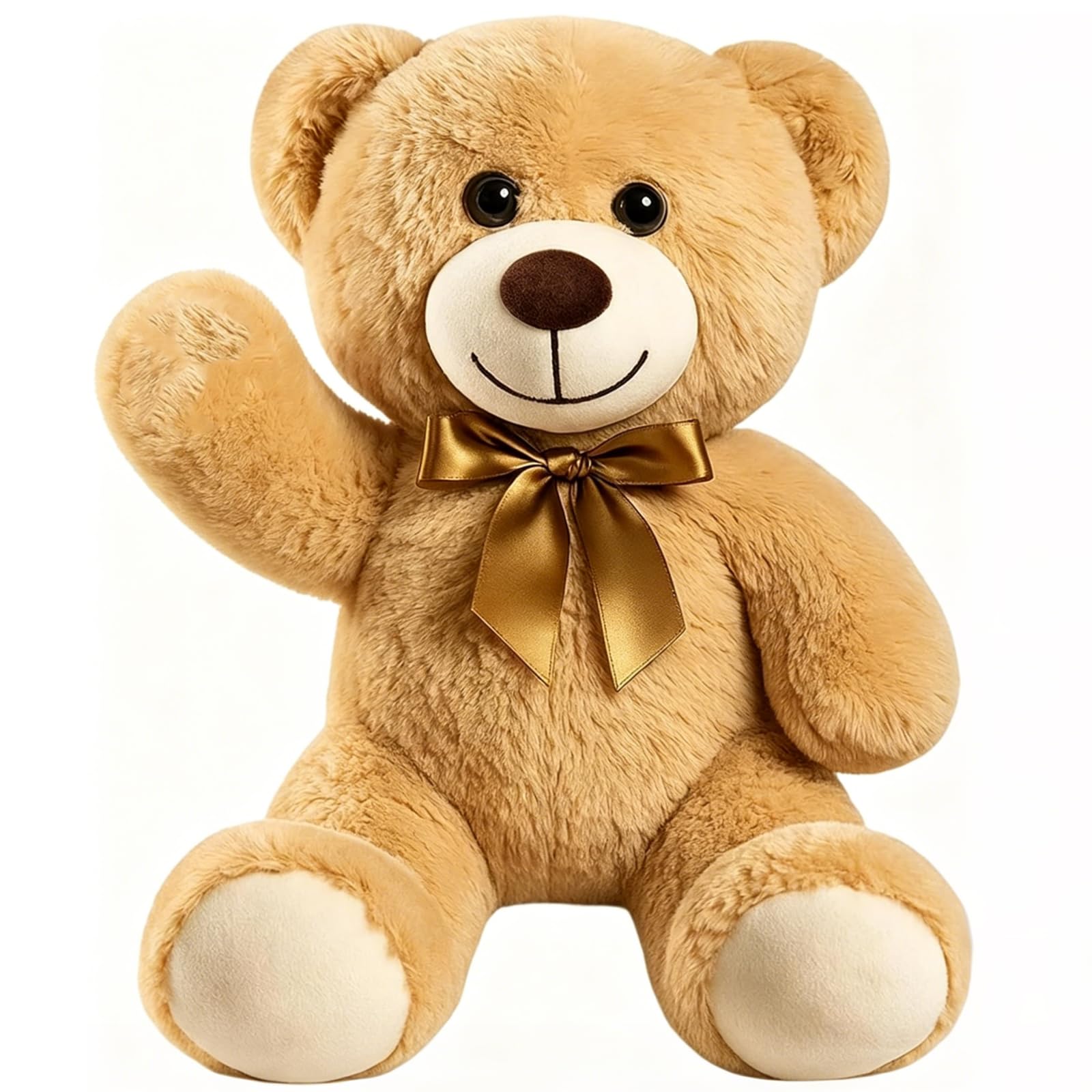 Moxychrony Bear with Soft Plush, 35 CM Teddy Bears for Girlfriend, Teddy Bears Brown Stuffed Animal, Huggable Gift to Family, Friends Birthday, Valentine's Day