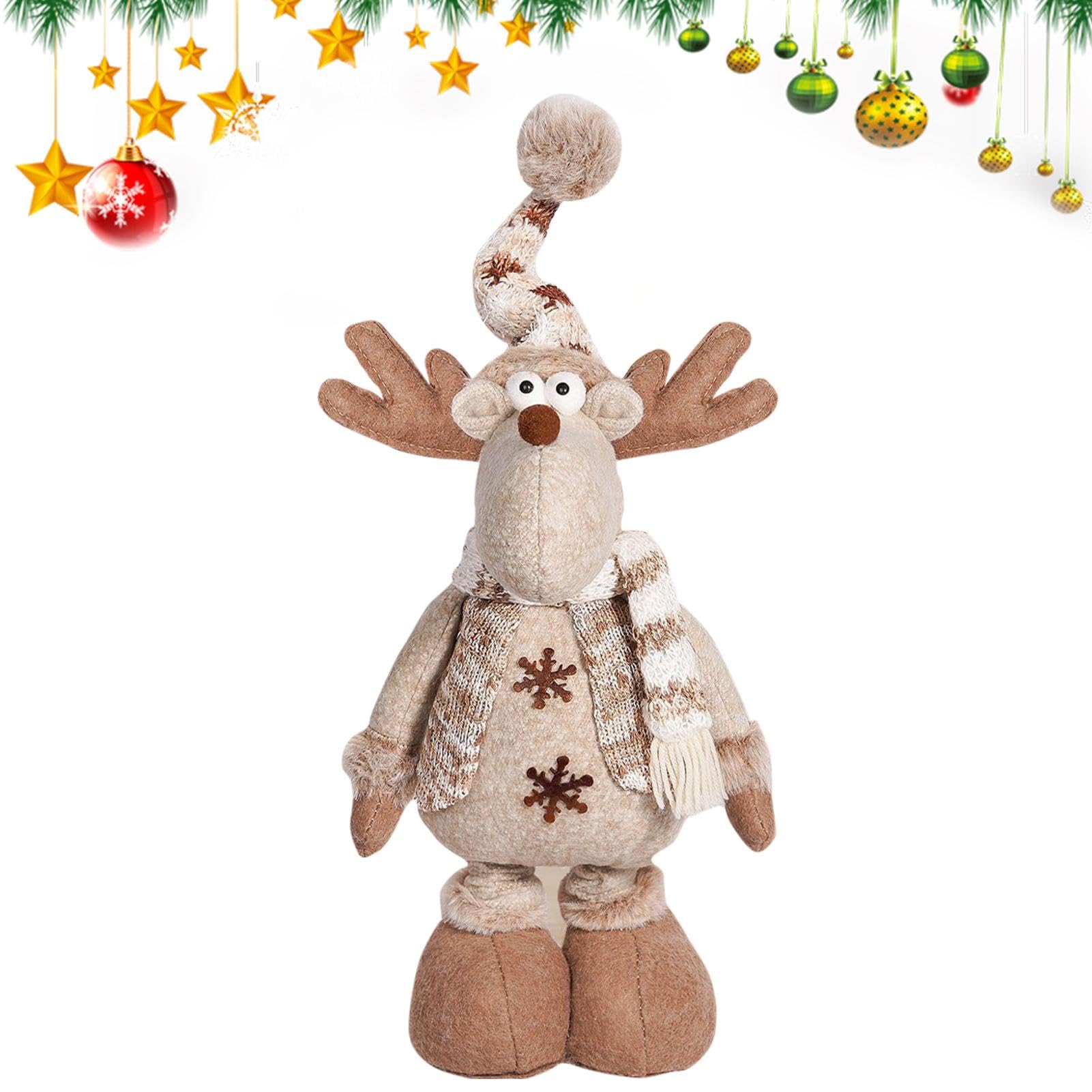 Figurine en peluche réutilisable de Noël aux finitions soignées