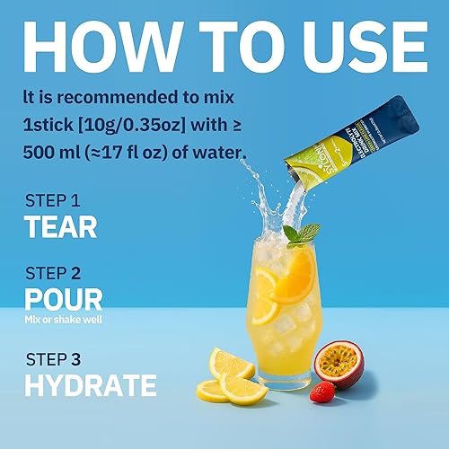 Miniatura 8 de Paquetes de electrolitos en polvo, jugoso paquete variado (0.21 onzas), paquetes de hidratación sin azúcar, mezcla de bebidas con 7 vitaminas y