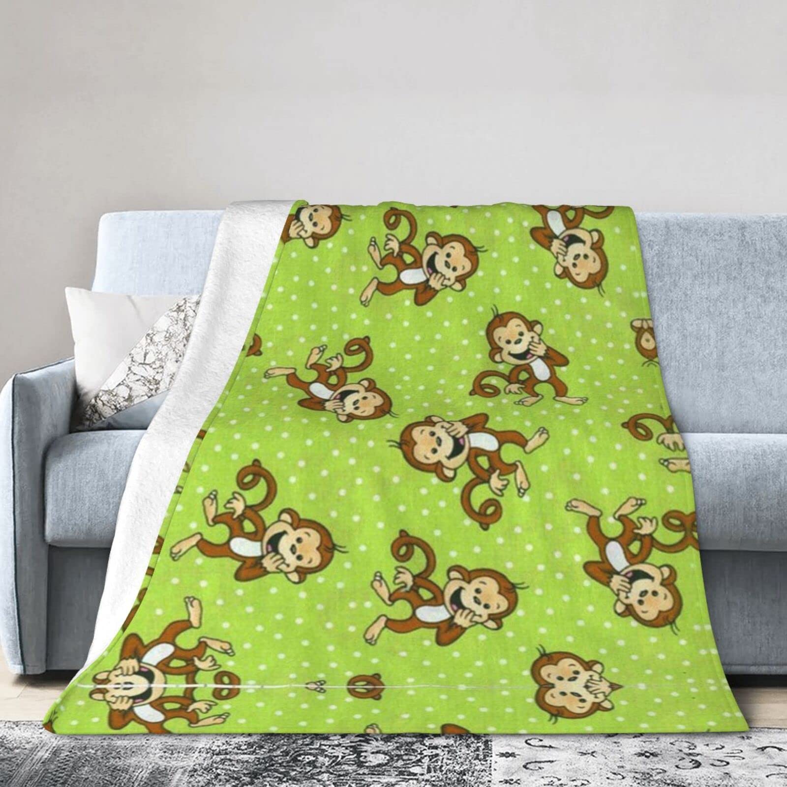 Couverture en flanelle canapé lit grand plaid vert toutes saisons salon