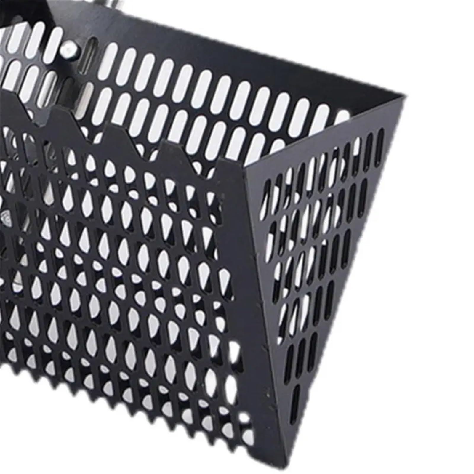 Rastrillo per pulci di sabbia Rastrello for sabbia, pala da spiaggia in rete, staccabile, portatile, ergonomico, con manico lungo(Black)