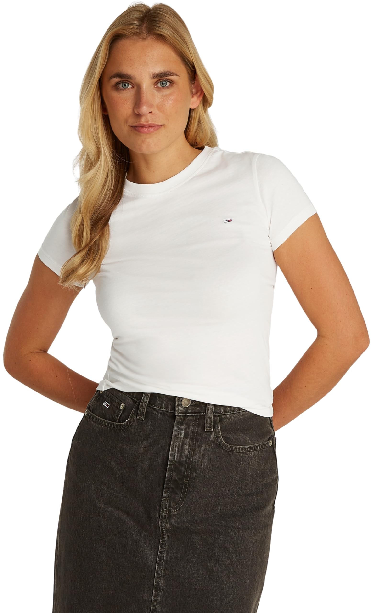 Tommy Hilfiger Bianco Cotton Women's T-Shirt - L