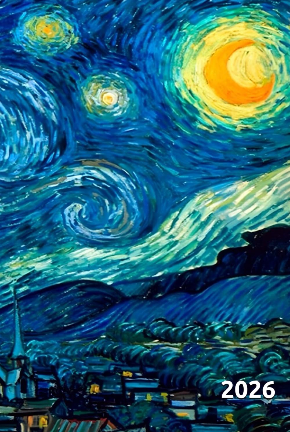 Agenda 2026 Van Gogh Nuit Étoilée le cadeau idéal pour amateurs d'art
