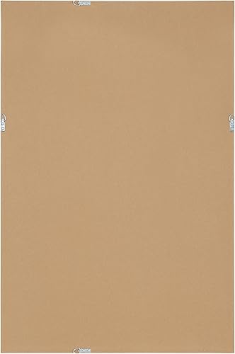 Miniatura 7 de Kate and Laurel Makenna - Espejo de pared rectangular tradicional, 24 x 36, blanco suave, espejo de baño vintage con cuentas con detalles