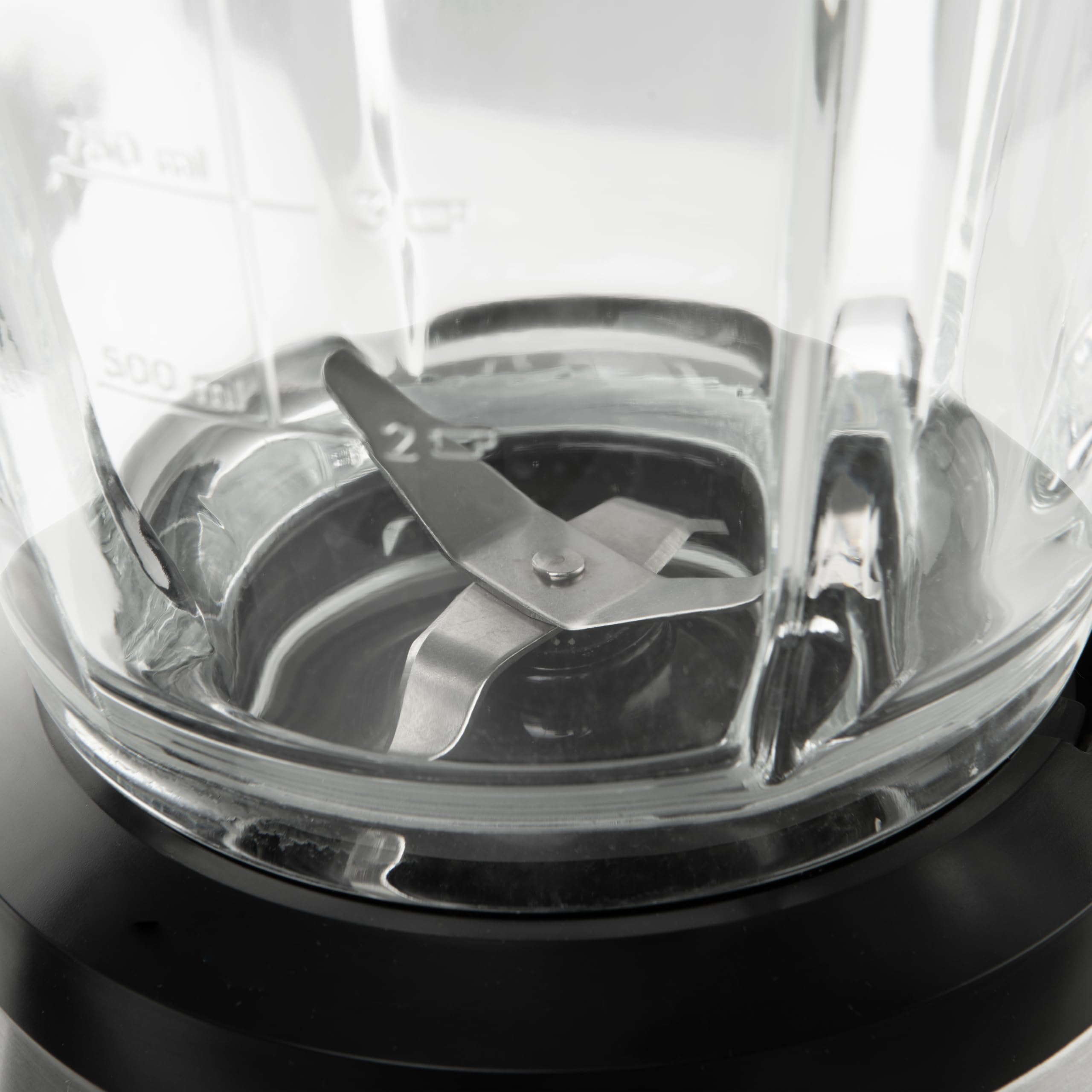 Orbegozo BV 15350 Batidora de Vaso 1500W con Jarra de Cristal Termorresistente 1,75L, Motor AC, 2 Velocidades + Pulse, Cuchilla Desmontable de 4 Hojas y Función Pica Hielo
