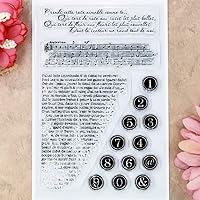 Vista 2 de Texto de fondo Sellos transparentes para la decoración de la fabricación de tarjetas y DIY Scrapbooking 3022416