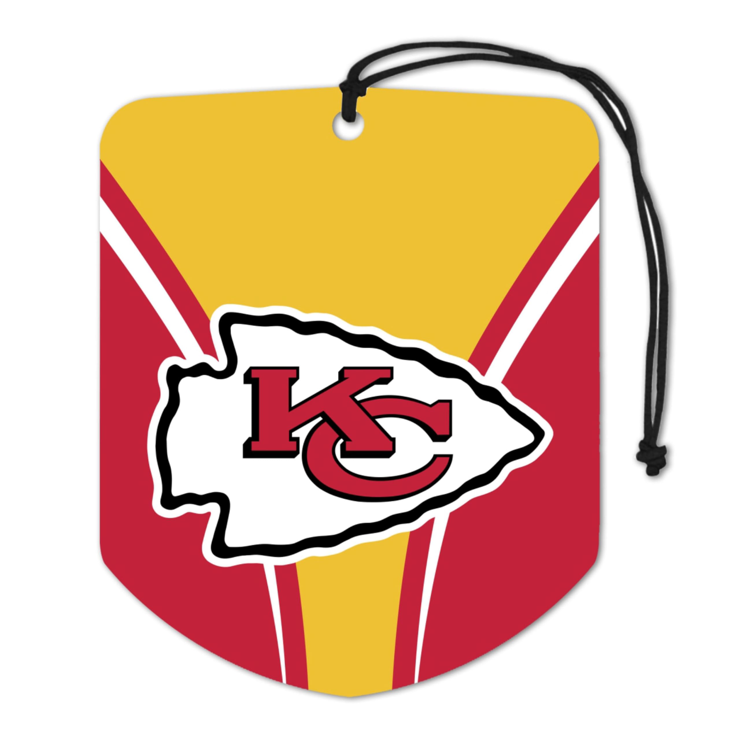 NFL - Kansas City Chiefs 12 Air Freshener 2pks | Red | 2.75” x 3.5” | Primary Logo
