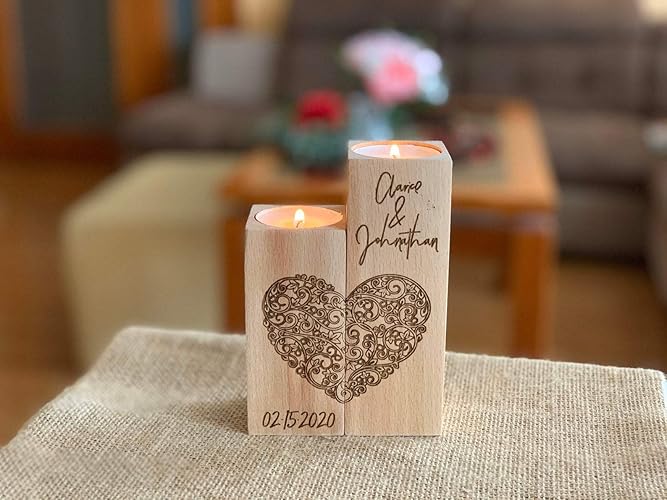 Personalisierter Kerzenhalter
