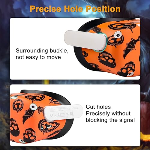 Miniatura 4 de Relohas Accessories for Oculus Quest 2, VR Accessory Set for Meta Quest 2, Include Controller Grip Leather Cover, VR Shell Cover, Face Cover, Lens