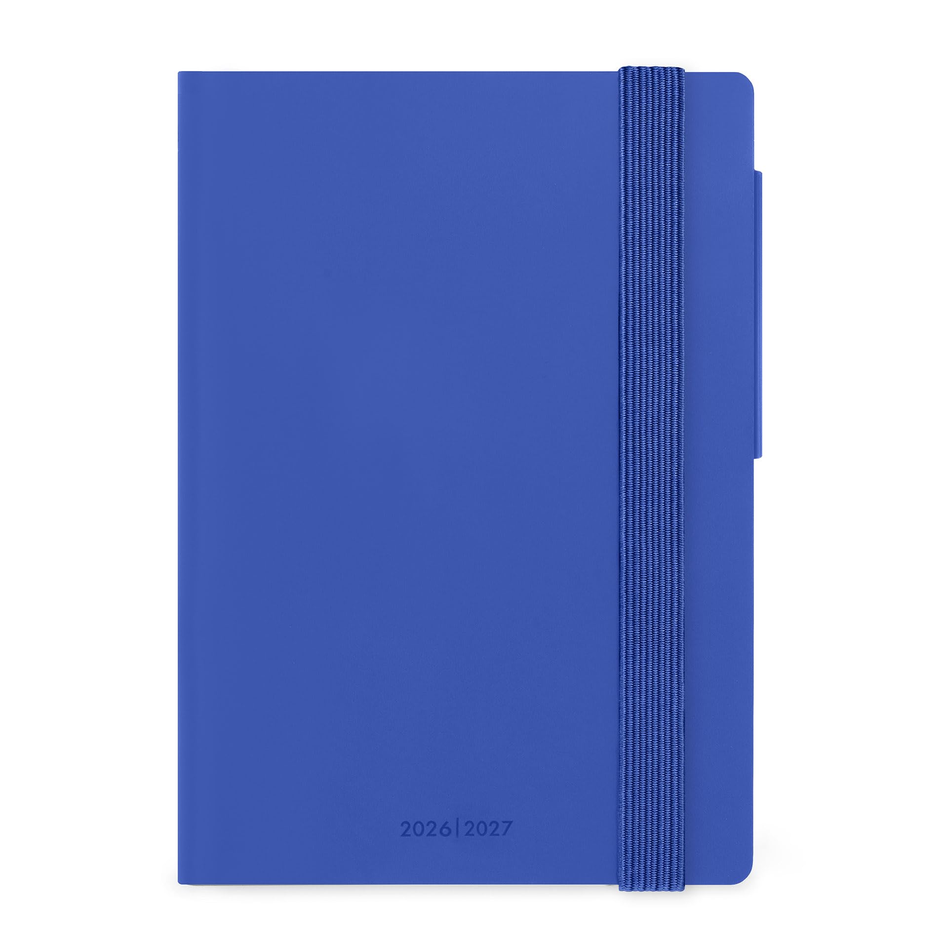 Legami - Daily diary 2026-2027, Eclectic Blue, 16 months, small, diary from September 2026 to December 2027, elastic closure, FSC certified paper, with monthly planner, 9.5 x 13.5 cm