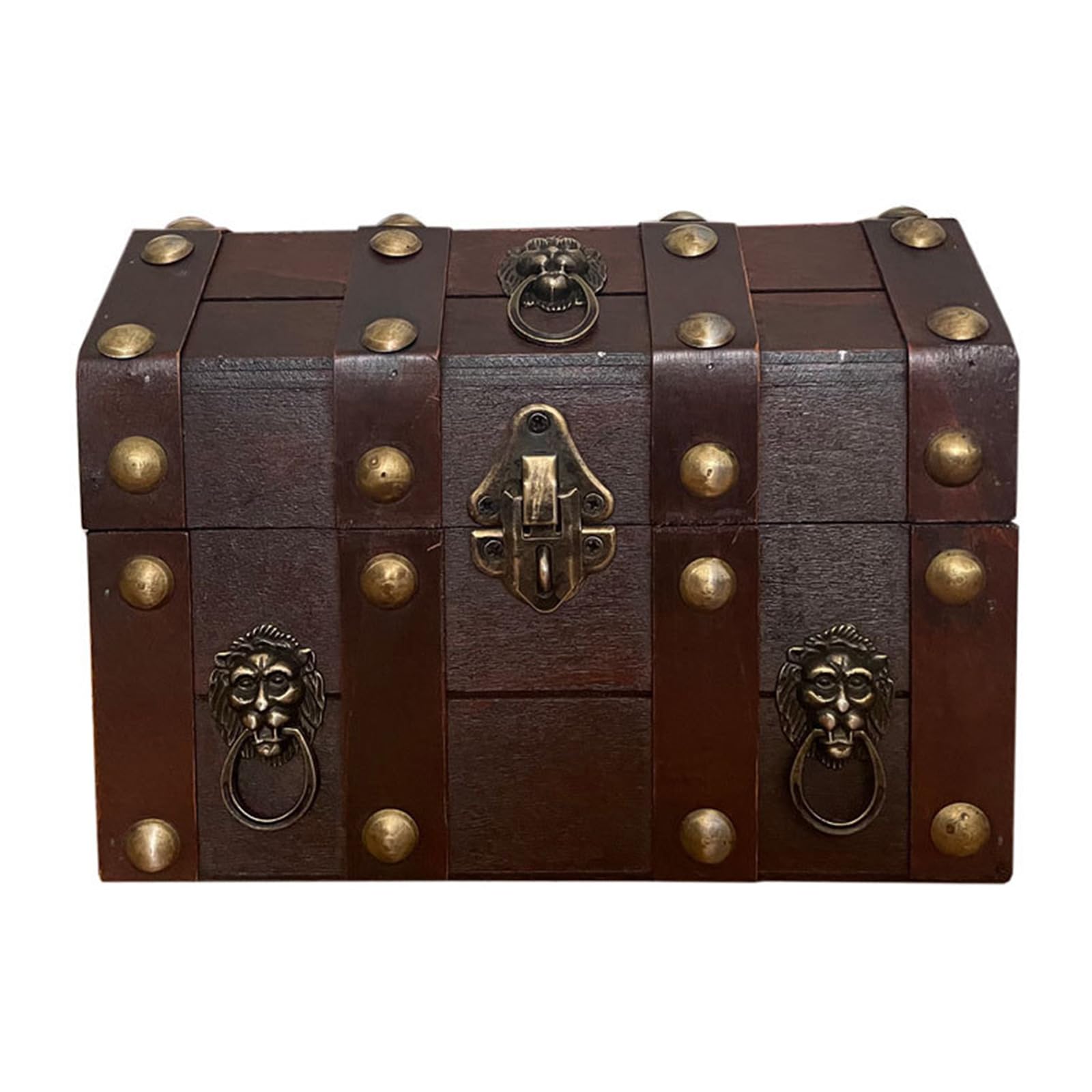 Mekalero F Wooden Treasure Chests Jewelry Storage Box With And Lid Or Home Decoration And Collectibles Antique Jewelry Storage Box