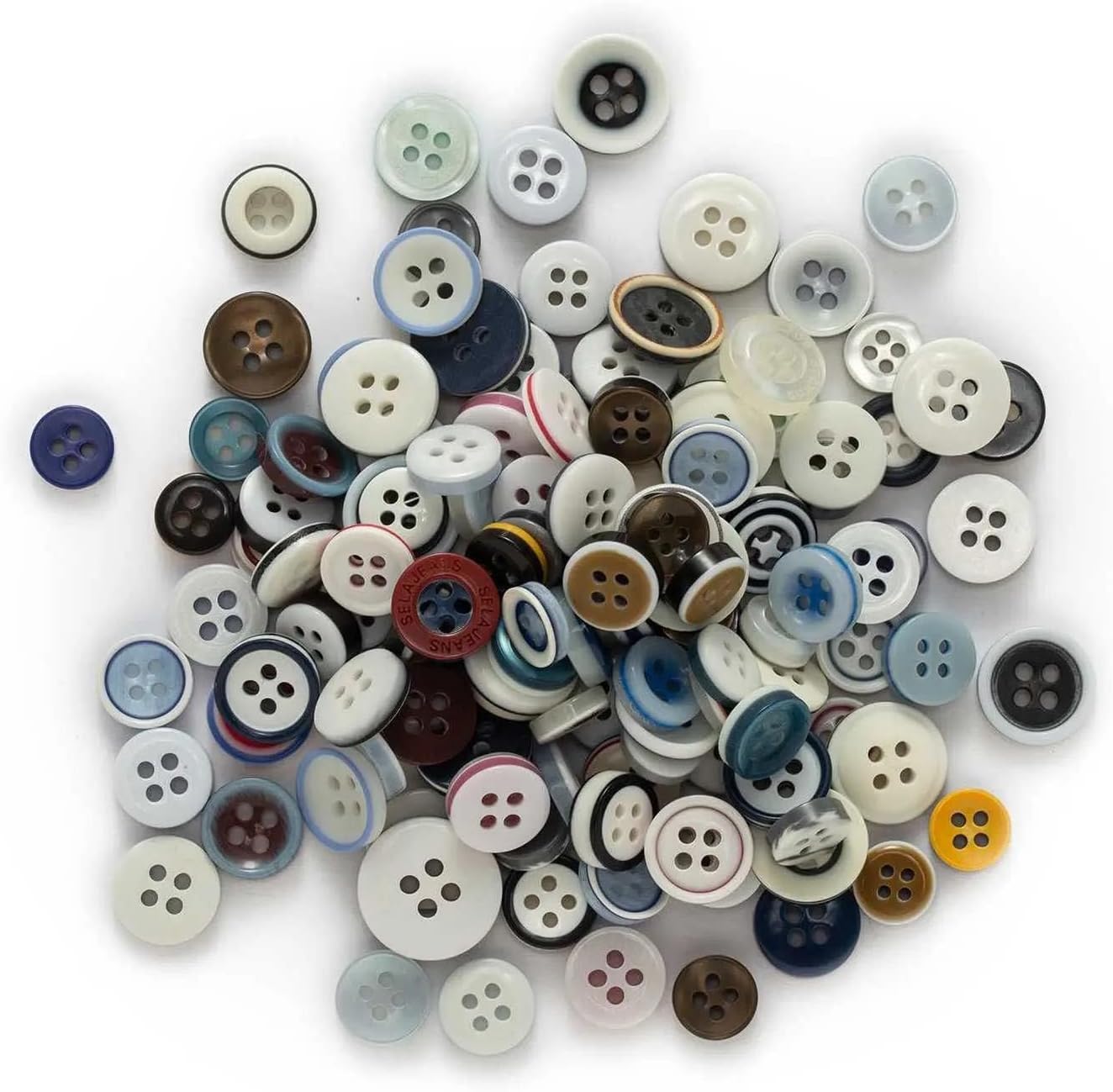 Deep Mixed Color Series Resin Buttons Sewing Clothing Home Craft Handmade Card Making Decor