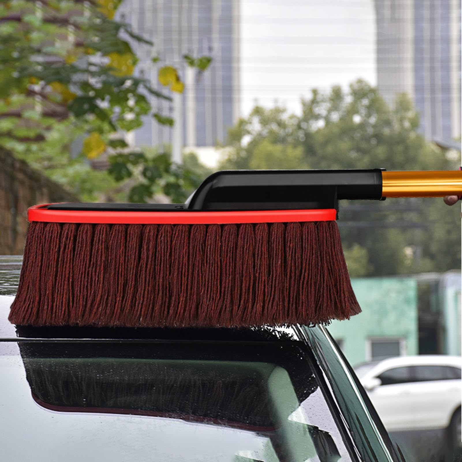 Car Cleaning Brush | Microfiber Retractable Wash Mop | Auto Duster Exterior | Portable Washable Duster for Home Car Exterior Dusting Ceiling Fan Pet Hair Removal Dashboard Cleaning