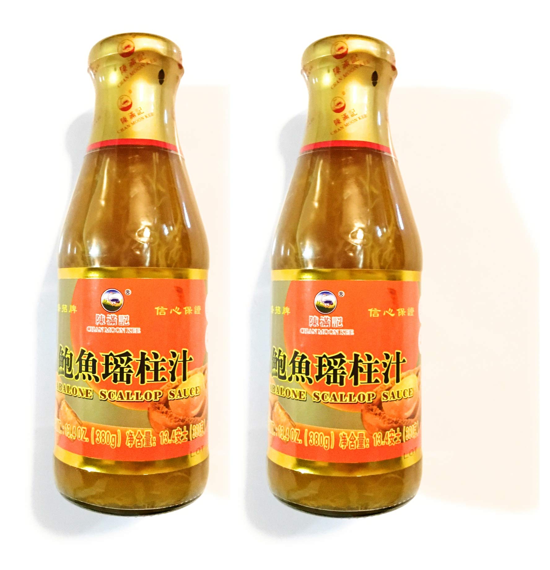 Chan Moon Kee Abalone Scallop Sauce 13.4 Oz(2 Pack)鲍鱼瑤柱汁