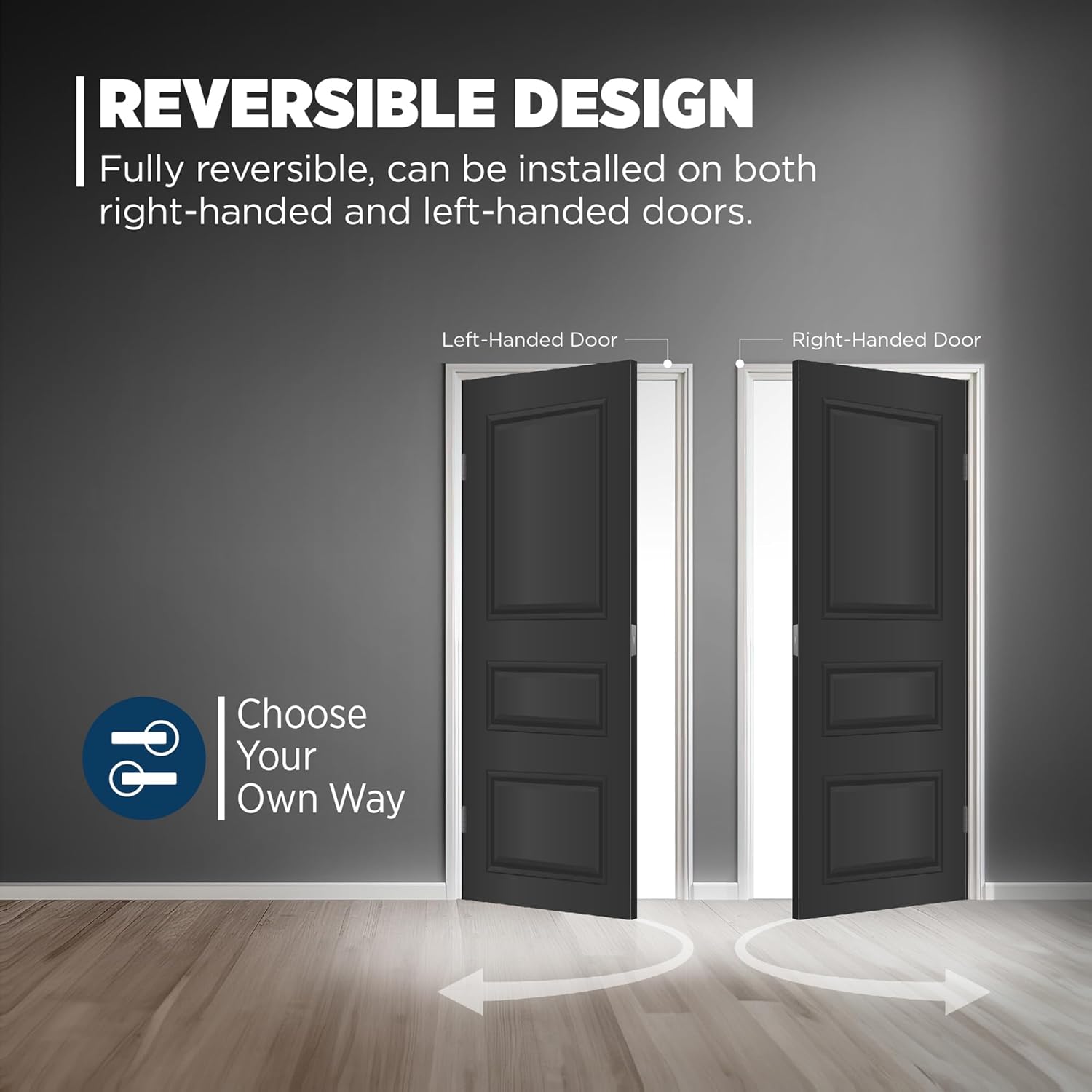 Diagram showing the internal construction of the Weiser lever lock, highlighting features like all metal construction, precise engineering, dual torsion packs, detachable lever, and premium chassis.