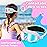 Vvinca Kids Swim Goggles for Age 2-8, Toddler-Goggles with Fabric Strap No Leak Pain-Free, Anti-Fog Goggles for Girls Boys