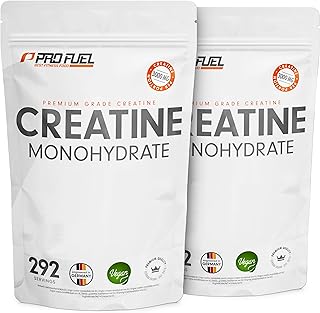 Creatin Pulver 2kg / 2000 g reines Creatin Monohydrat in mikronisierter Qualität - Kreatin Monohydrat optimal hochdosiert - Creatin-Pulver ohne Zusätze, 100% vegan, Vorrat für 584 Tage