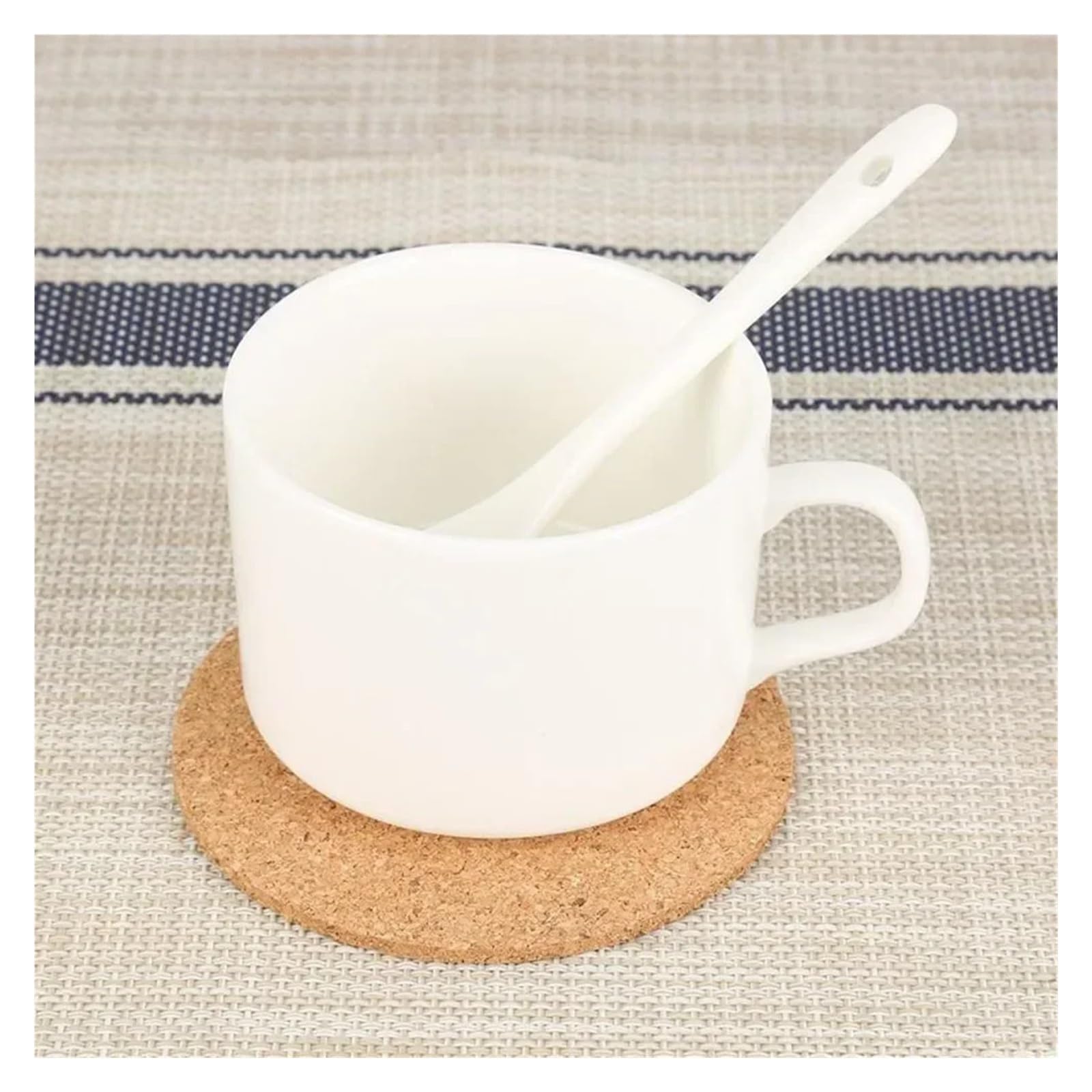 Posavasos 60 uds Posavasos de Corcho Natural Aislamiento térmico Forma Redonda tapetes for Tazas diámetro 10cm Vino café té Mesa Almohadilla hogar Oficina Cocina Herramienta