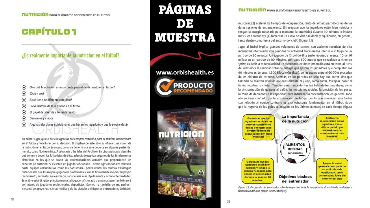 Nutrición para el máximo rendimiento en el fútbol. Come como los profesionales y lleva tu juego al siguiente nivel. (Nutrición Deportiva)
