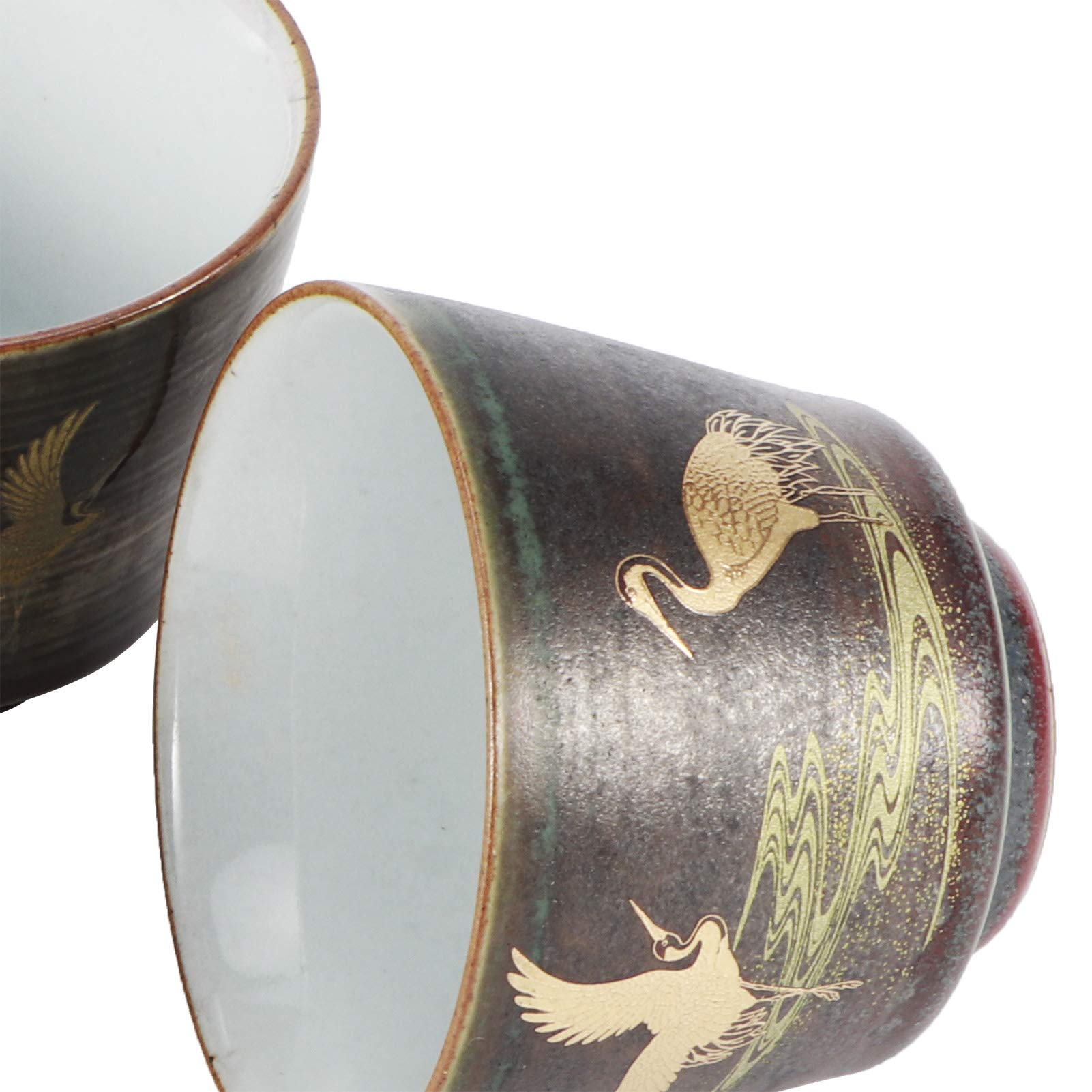 Atyhao Juego de té de Kung Fu de cerámica china, vajilla para beber, tazas de té, vajilla clásica de cerámica, pequeño regalo artesanal tradicional(#2)