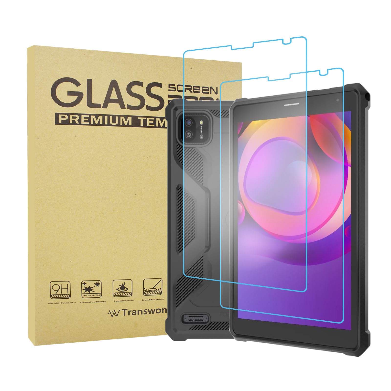 Astro 8R Tablet Screen Protector, 2PCS Tempered Glass for MAXWEST Astro 8R Tablet