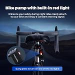 FLEXTAILGEAR Tiny Bike Pump 100PSI Tire Pump Bicycle Inflator Electric Air Pump Type-C Rechargeable Battery Portable Ultra Mini Pump with Shrader & Presta Valves for Cycling MTB Road Mountain Bike