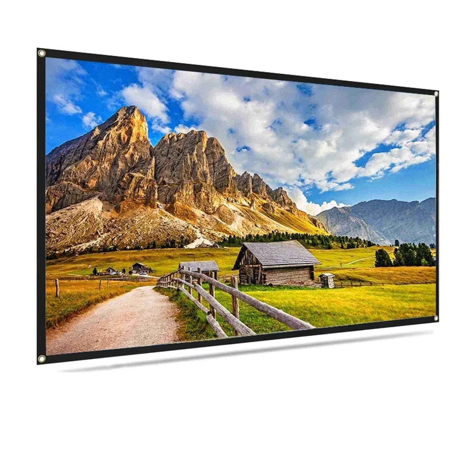 Schermo di proiezione di film portatile facile da pulire for home theater for riunioni interne ed esterne(150 inch)