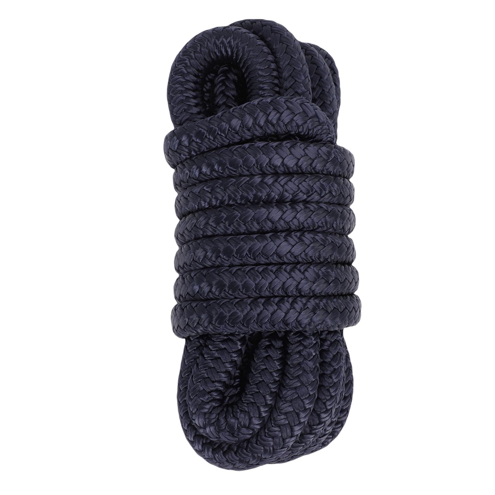 Cime di Ormeggio Marine, 1/2 Pollice, Nylon a Doppia Treccia, Corda di Attracco da 15 Piedi per la e l'Ormeggio (blu navy)
