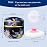 Qopoto Body Powder Puff and Container for Dusting Powder, Women Powder Puff and Powder Case for Bath and Travel (Procumbens Flowers)