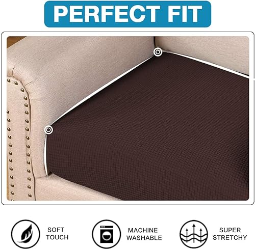 Vista 77 de Funda de cojín de alta elasticidad, para sofá, funda de cojín protectora para sofá, para asiento de sofá, cubierta para sofá suave, flexible