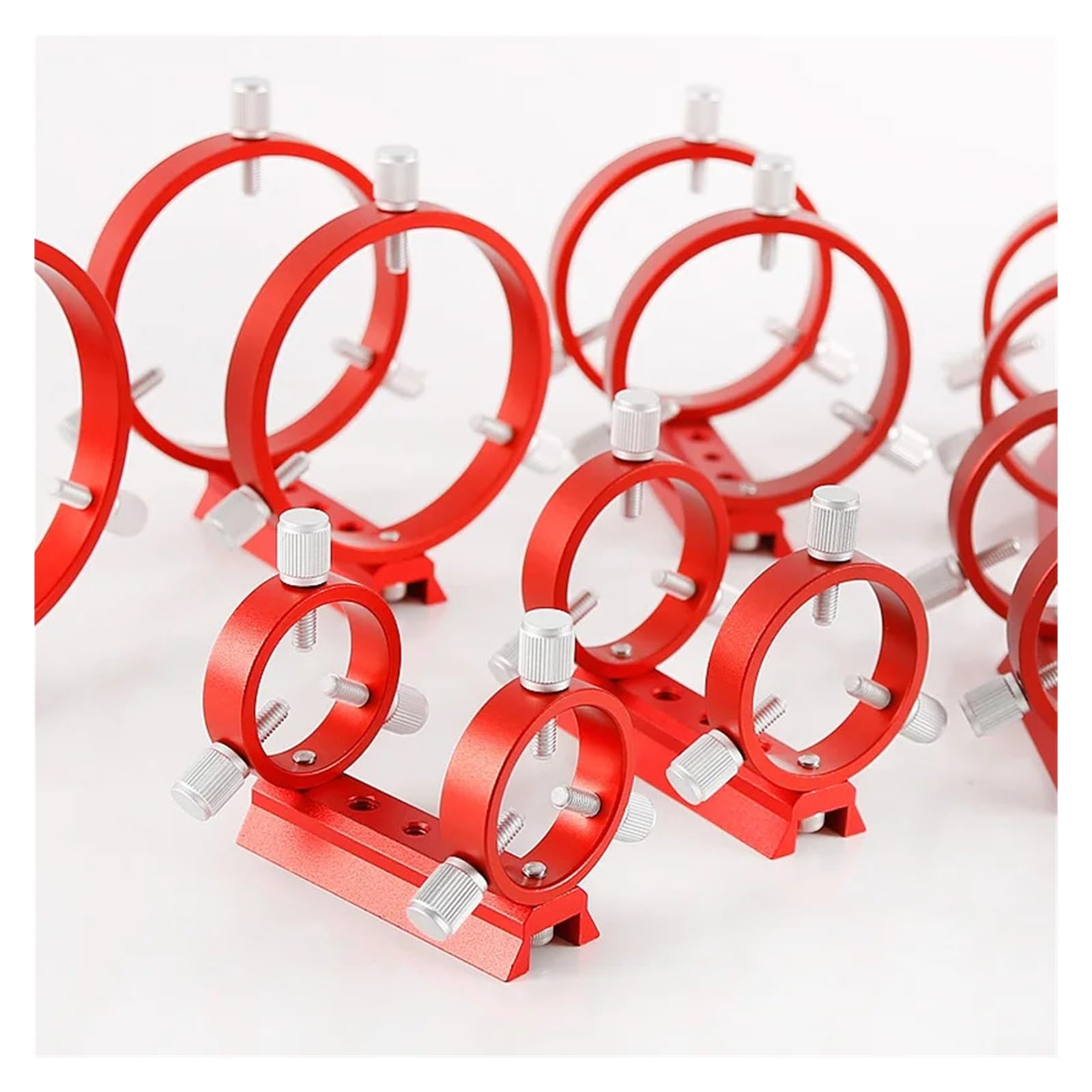 Telescope Tube Rings, Dreipunkt-Leitsternring for astronomische Fotografie, Durchmesser 42–102 mm(80mm)