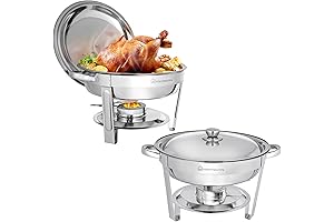 Commercial Grade Double Buffet Chafing Dish Set