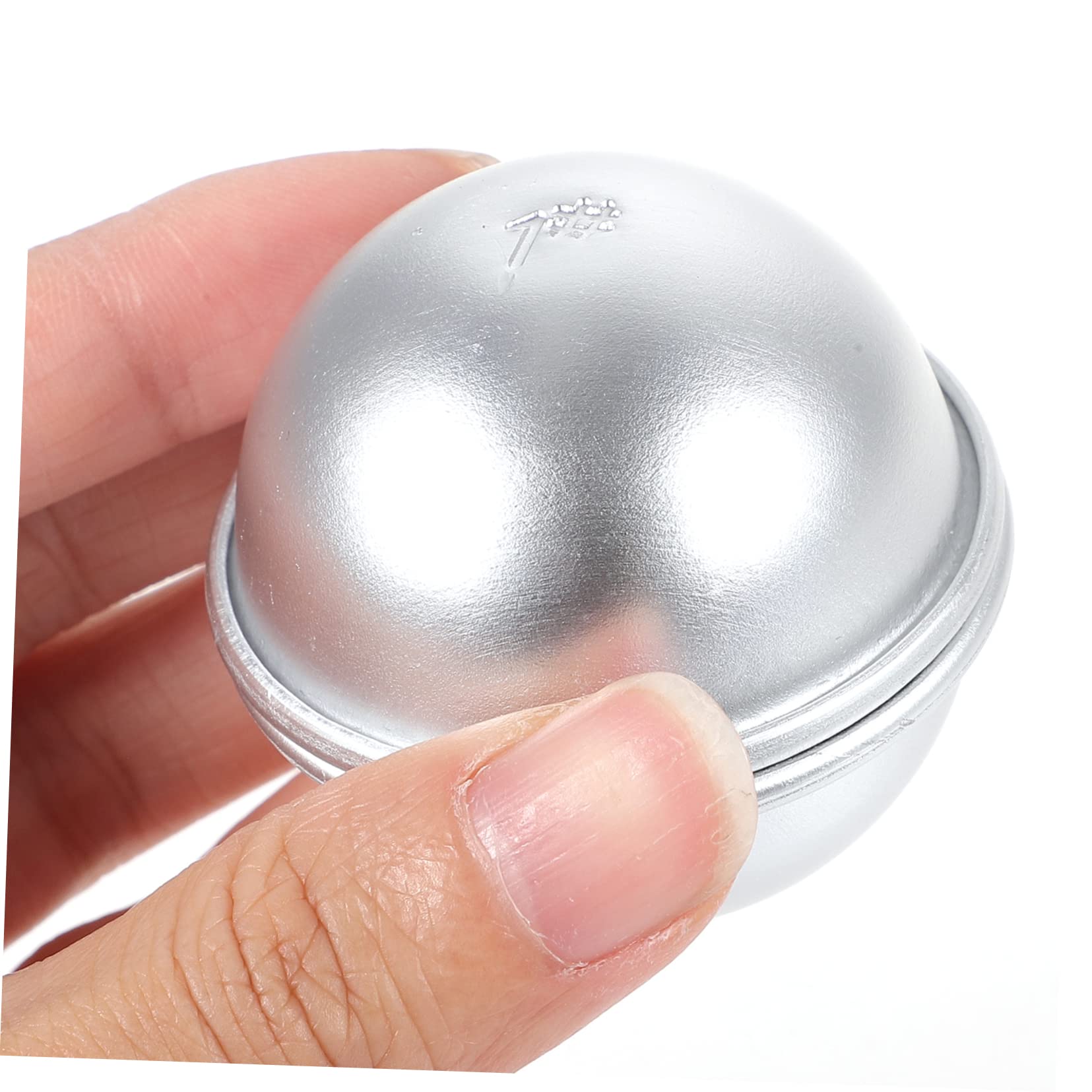 UKCOCO 12pièces Lot De Moules Aluminium Demi-sphériques Pour Gâteaux Et Bougies Moules Polyvalents Antiadhésifs Pour Pâtisserie Diy Et Loisirs Créatifs Famille