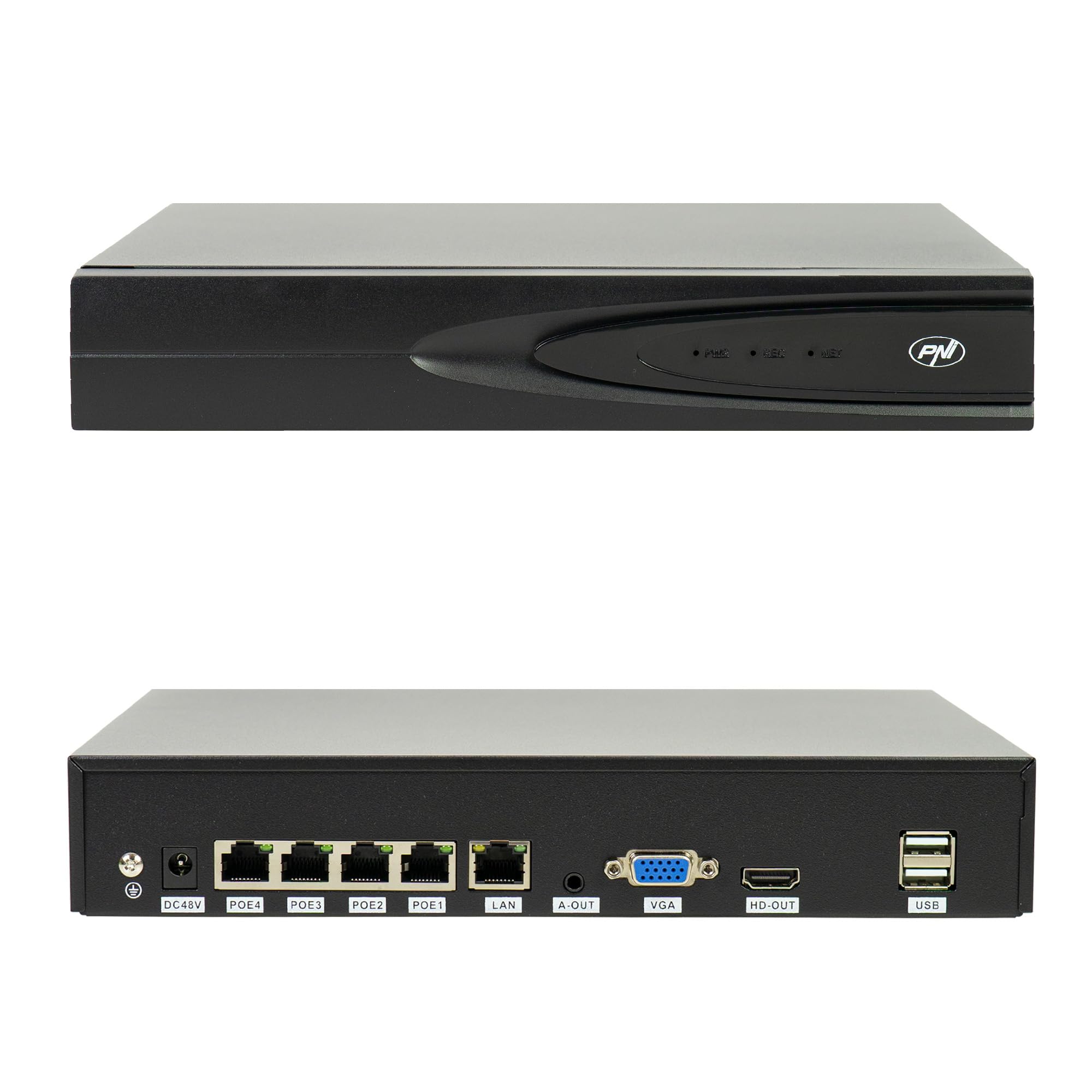 NVR - Pacchetto di videosorveglianza POE, 2 telecamere