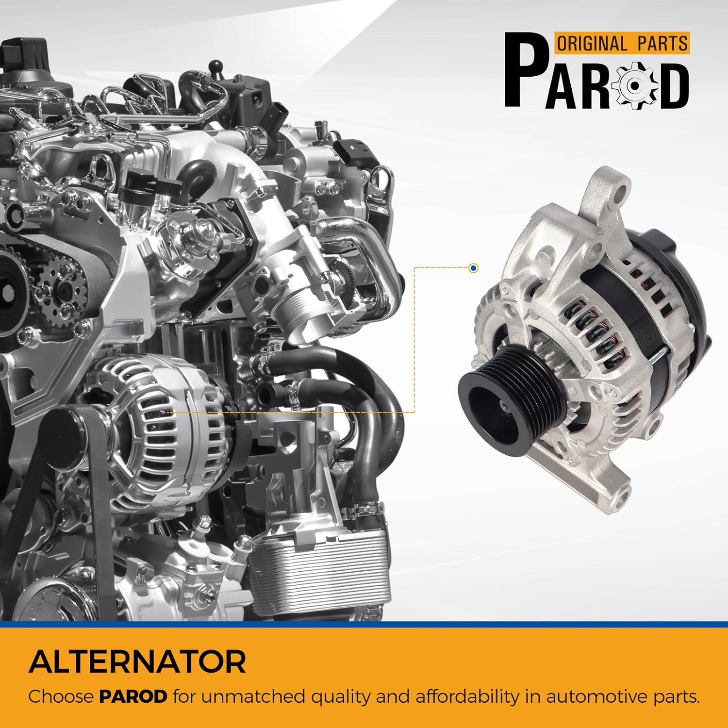 PAROD Alternator 12V 150A Fit for 2010-2023 Lexus GX460, 2008-2022 Toyota Sequoia, 2007-2021 Tundra,V8 4.6L 5.7L,8-Groove Pulley Replace for 27060-0S020