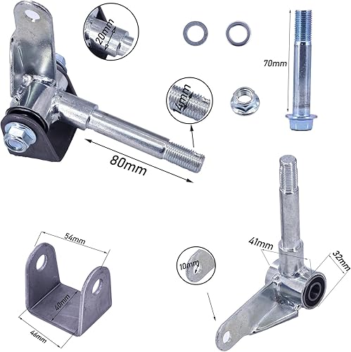 Miniatura 2 de Husillo de nudillo de rueda de 6 pulgadas con cubo de rueda para 110cc 168 200F Gokart Buggy Karting ATV UTV Quad Bike