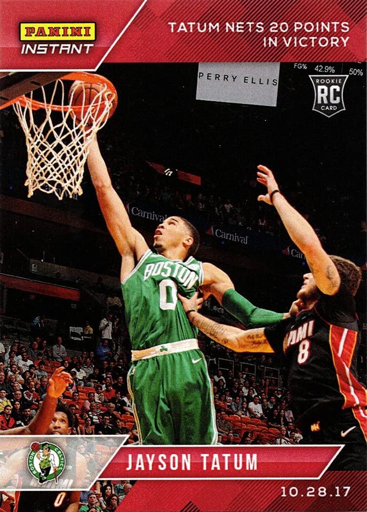 2017-18 Panini Instant NBA Basketball #22 Jayson Tatum Rookie Card Boston Celtics - Only 102 made!